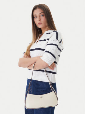 Calvin Klein Дамска чанта Calvin Klein Ck Small Shoulder Bag LV04F3170G Бял
