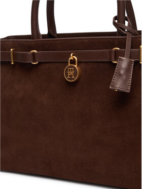 Tommy Hilfiger Bolso Tommy Hilfiger American Icon Tote Suede AW0AW19216 Marrón