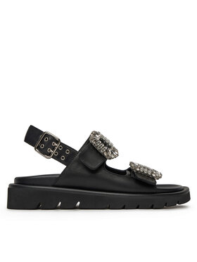 Eva Minge Sandále Eva Minge SNOWDROP-I75-563 Čierna