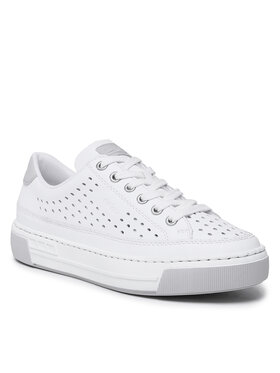 Rieker Sneakersy Rieker L8849-80 Biela