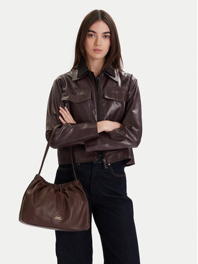 Tommy Hilfiger Bolso Tommy Hilfiger Soft Leather Shoulder Bag AW0AW18307 Guinda/burdeos