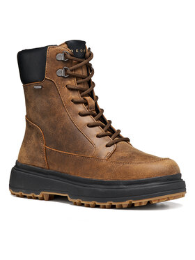 Geox Schnürschuhe Geox D Lamidie + Grip Abx D66XMA 000CL C6021 Dunkelbraun