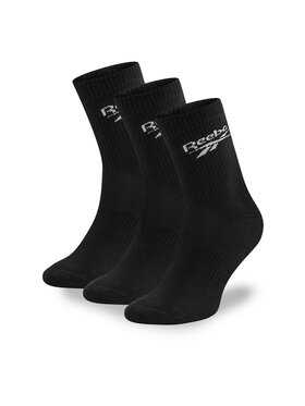 Reebok Garās zeķes Reebok R0452-SS24 (3-pack) Melns