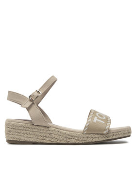 Tommy Hilfiger Espadrilky Tommy Hilfiger Rope Wedge Sandal T3A7-33287-0890 S Béžová