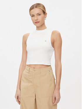 Tommy Jeans Tommy Jeans Top DW0DW17533 Bianco Regular Fit