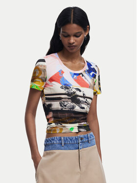 Desigual Desigual Футболка Collage 25SWTK14 Кольоровий Regular Fit