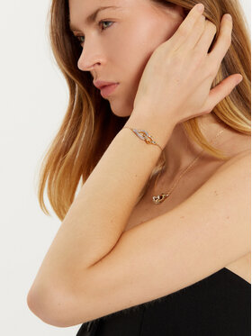 Tory Burch Браслет Tory Burch Interlocking Wishbone Bracelet 163709 Золотий