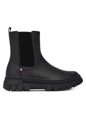 Tommy Hilfiger Členková obuv Tommy Hilfiger T3X5-35295-1355 S Čierna