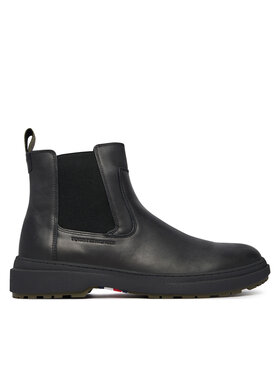 Tommy Hilfiger Боти тип челси Tommy Hilfiger Hilfiger Outdoor Warm Lth Chel FM0FM05958 Черен