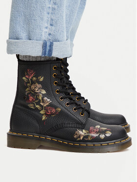 Dr. Martens Pohodni čevlji Dr. Martens 1460 Decayed Roses DM32070001 Črna