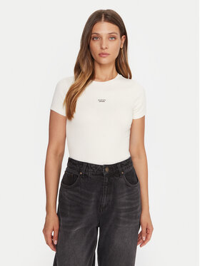 Guess Jeans Guess Jeans Camiseta W5BP45 KA0H1 Beis Slim Fit