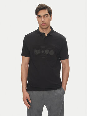 BOSS BOSS Polo majica Percy Heritage 50538111 Črna Relaxed Fit