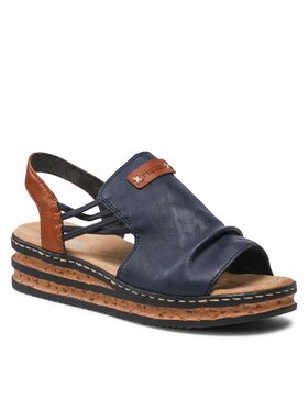 Rieker Sandale Rieker 62962-14 Tamnoplava