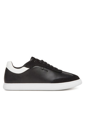 Calvin Klein Snīkeri Calvin Klein Cupsole Lace Up - Lth Sue Mix HW0HW02435 Melns