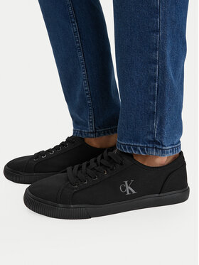 Calvin Klein Jeans Teniszcipő Calvin Klein Jeans Ess Vulc Low Mg Canvas YM0YM01209 Fekete