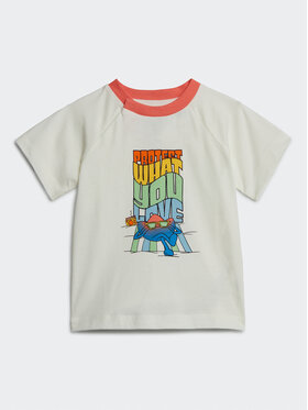 adidas adidas Футболка Graphic Print T-Shirt IB8607 Білий Regular Fit