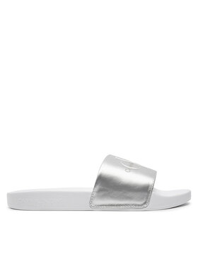 Calvin Klein Jeans Iešļūcenes Calvin Klein Jeans Slide Ny Pearl YW0YW01243 Sudraba