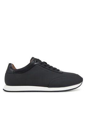 Calvin Klein Sneakersy Calvin Klein Low Prof Runn Laceup Rubb Lth HM0HM01707 Čierna