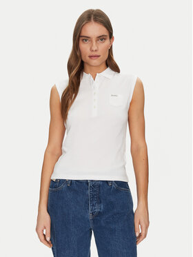 Guess Jeans Guess Jeans Поло W5GP24 KCYR1 Білий Regular Fit