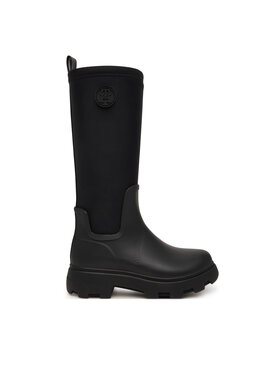 Tommy Hilfiger Gumicsizma Tommy Hilfiger Th Stamp Warm Knee Rain Boot FW0FW09678 Fekete