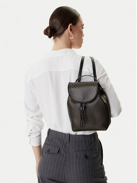 Calvin Klein Nahrbtnik Calvin Klein Emblem Aop Mini Backpack LV04F3507G Črna