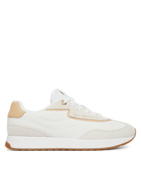 Tommy Hilfiger Snīkeri Tommy Hilfiger Th Retro Runner Mix FW0FW09410 Balts
