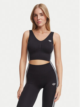 adidas adidas Sportinė liemenėlė Essentials 3 Stripes Seamless Bralette KZ4109 Juoda