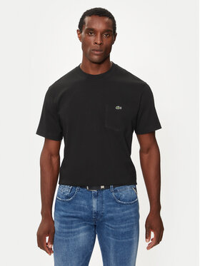 Lacoste Lacoste Футболка TH2827 Чорний Regular Fit