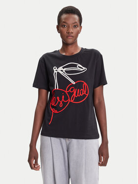 Desigual Desigual Camiseta Berlin 25WWTK51 Negro Regular Fit