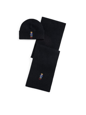 Polo Ralph Lauren Set čiapka a šál Polo Ralph Lauren 449P02050001 Čierna