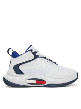 Tommy Hilfiger Sneakersy Tommy Hilfiger Low Cut Lace-Up T3B9-33884-1695 Biela