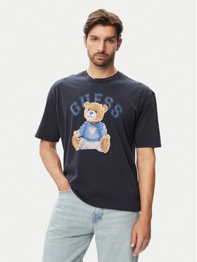 Guess Guess Marškinėliai 182885 Mėlyna Classic Fit