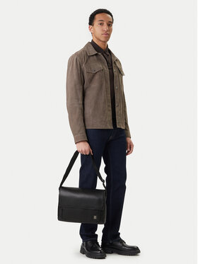 Calvin Klein Somiņa Calvin Klein Emblem Hw Flap Messenger LV04D3299G Melns