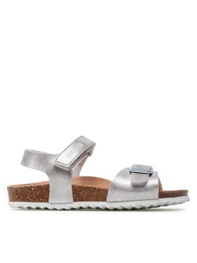 Geox Basutės Geox J Adriel Girl J028MC000BJC1007 S Sidabrinė