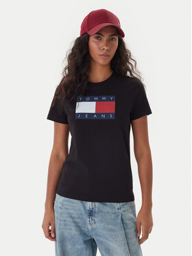 Tommy Jeans Tommy Jeans Camiseta Flag DW0DW22562 Negro Regular Fit