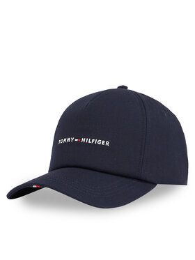 Tommy Hilfiger Gorra con visera Tommy Hilfiger Th Foundation Soft 6 Panel Cap AM0AM13162 Azul marino