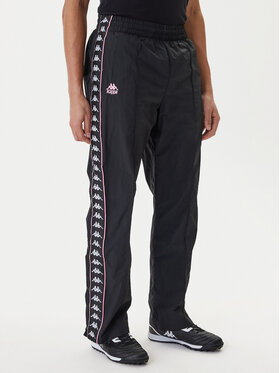 Kappa Kappa Pantalones de chándal 361W7JW Negro Comfort Fit