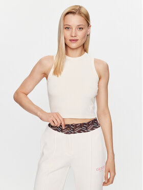 Guess Guess Топ V3GP19 K8RT2 Бежевий Slim Fit