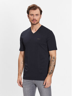 Bugatti Bugatti Marškinėliai 8450 35190 Tamsiai mėlyna Slim Fit