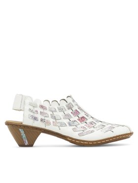 Rieker Polobotky Rieker 46778-80 Bílá