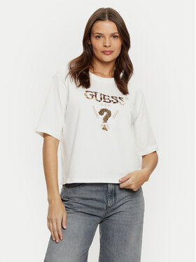 Guess Guess Футболка V4YI06 I3Z14 Écru Boxy Fit