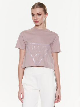 Guess Guess Футболка Adele V2YI06 K8HM0 Рожевий Boxy Fit