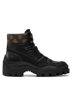 Guess Šnurovacia obuv Guess Yia Čierna