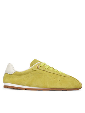 Tommy Hilfiger Laisvalaikio batai Tommy Hilfiger Th Bella Low Runner Suede FW0FW09189 Žalia