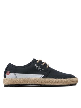 Pepe Jeans Espadrilky Pepe Jeans Tourist Lace Boys PBS10096 Tmavomodrá