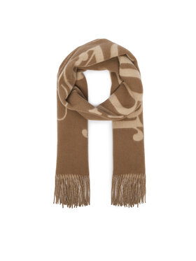 Tommy Hilfiger Szalik Tommy Hilfiger AW0AW19123 Beżowy ciemny