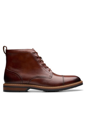 Clarks Kozaki Clarks Aldwin Cap 26179733 Brązowy