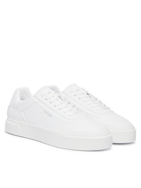 Calvin Klein Sneakersy Calvin Klein Basket Cups Oxf Lup Hf Lth YM0YM01452 Biały