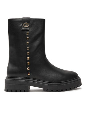 TWINSET Členková obuv TWINSET Biker 242TCP074 Čierna