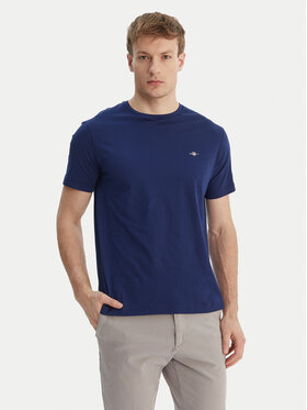 Gant Gant Majica Shield 2003184 Mornarsko modra Regular Fit